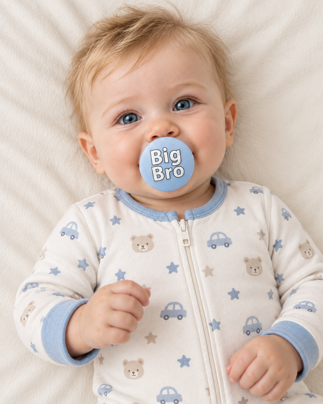 Big Bro pacifier cover lifestyle photo