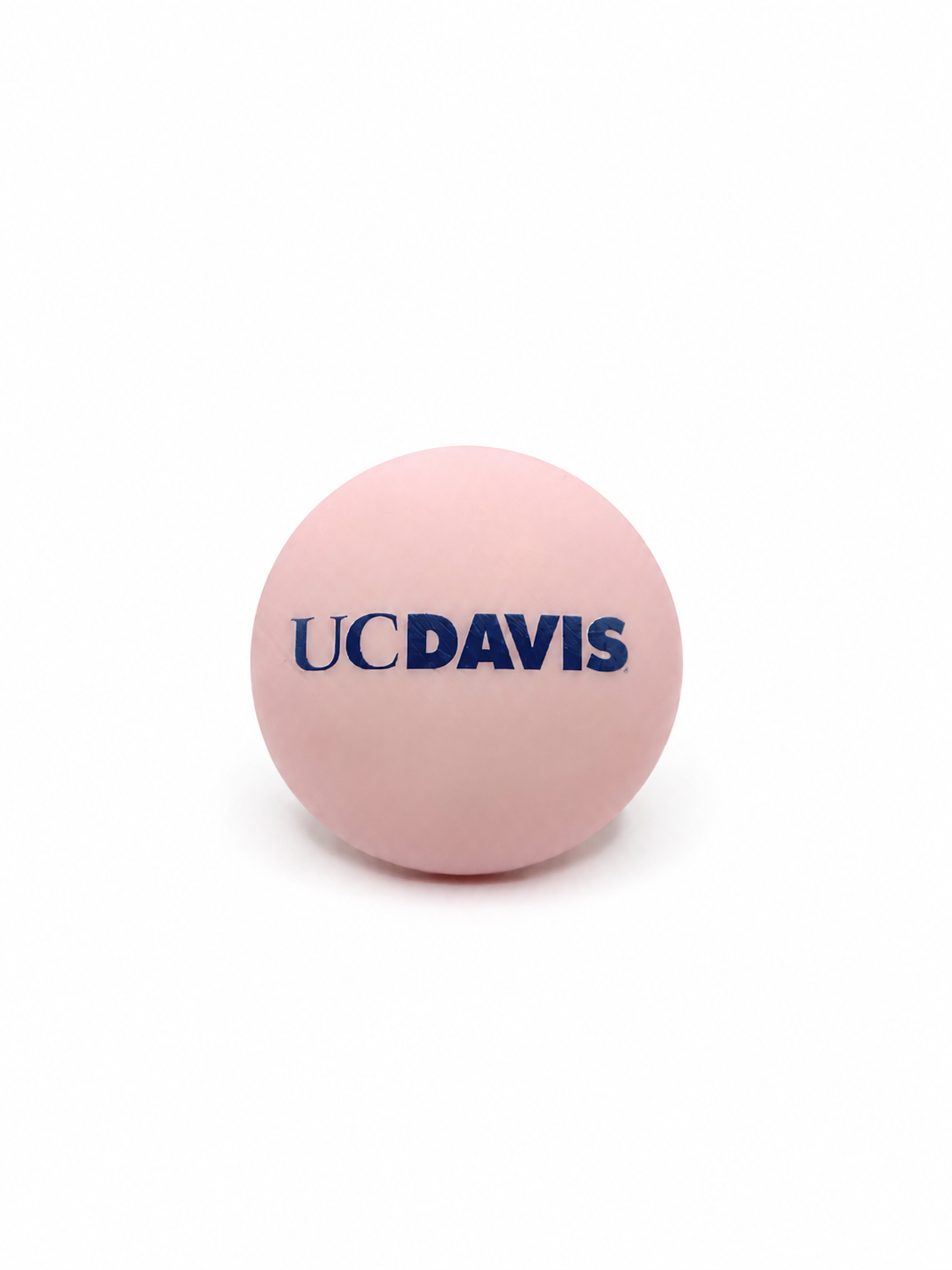 UC Davis pacifier cover, close-up view