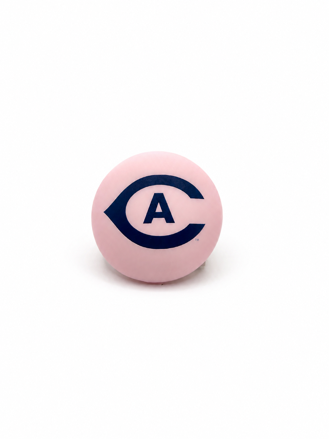 UC Davis Aggies Athletics pacifier cover, close-up view