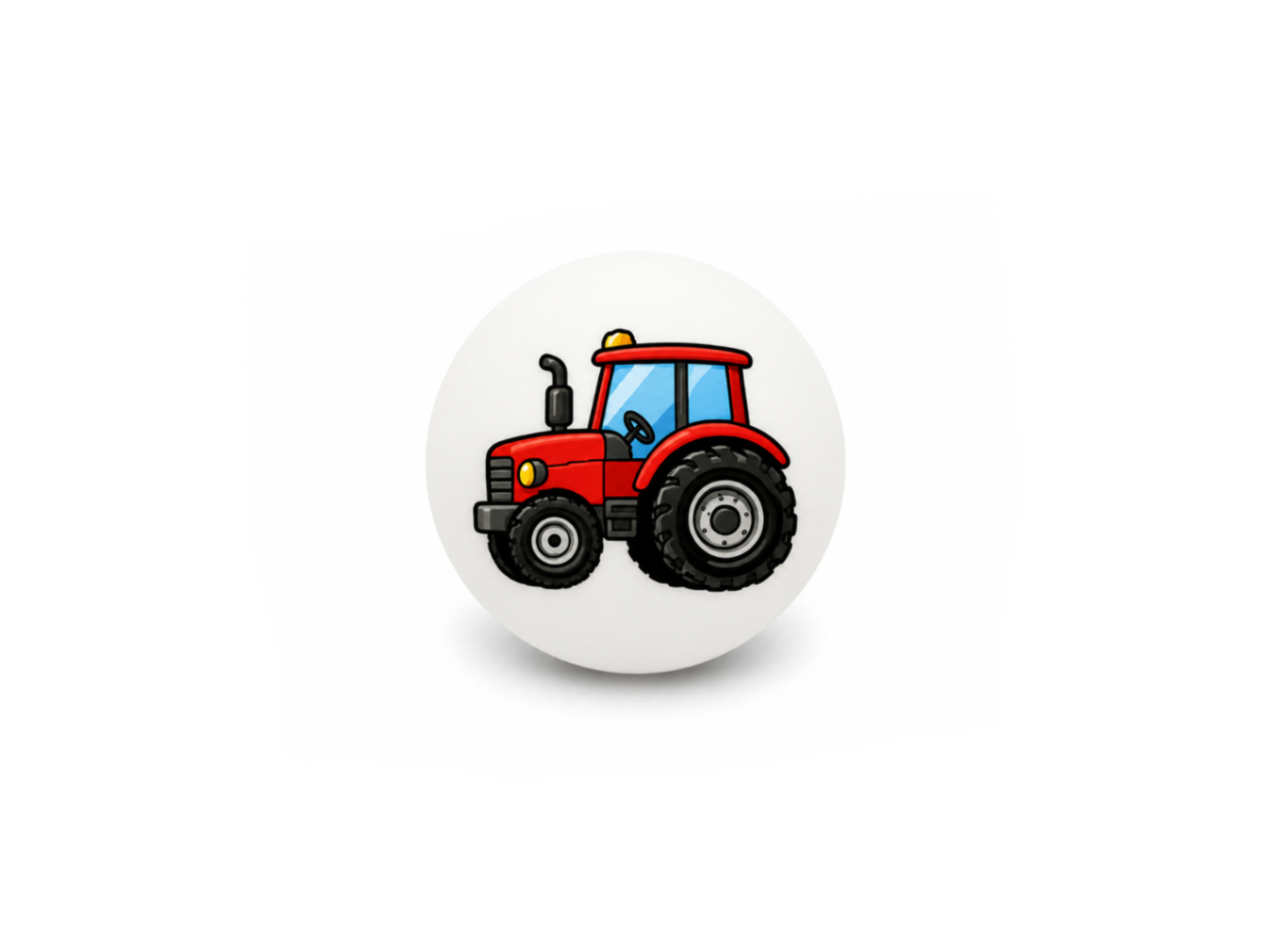 Red Tractor pacifier cover for BIBS and FRIGG pacifiers