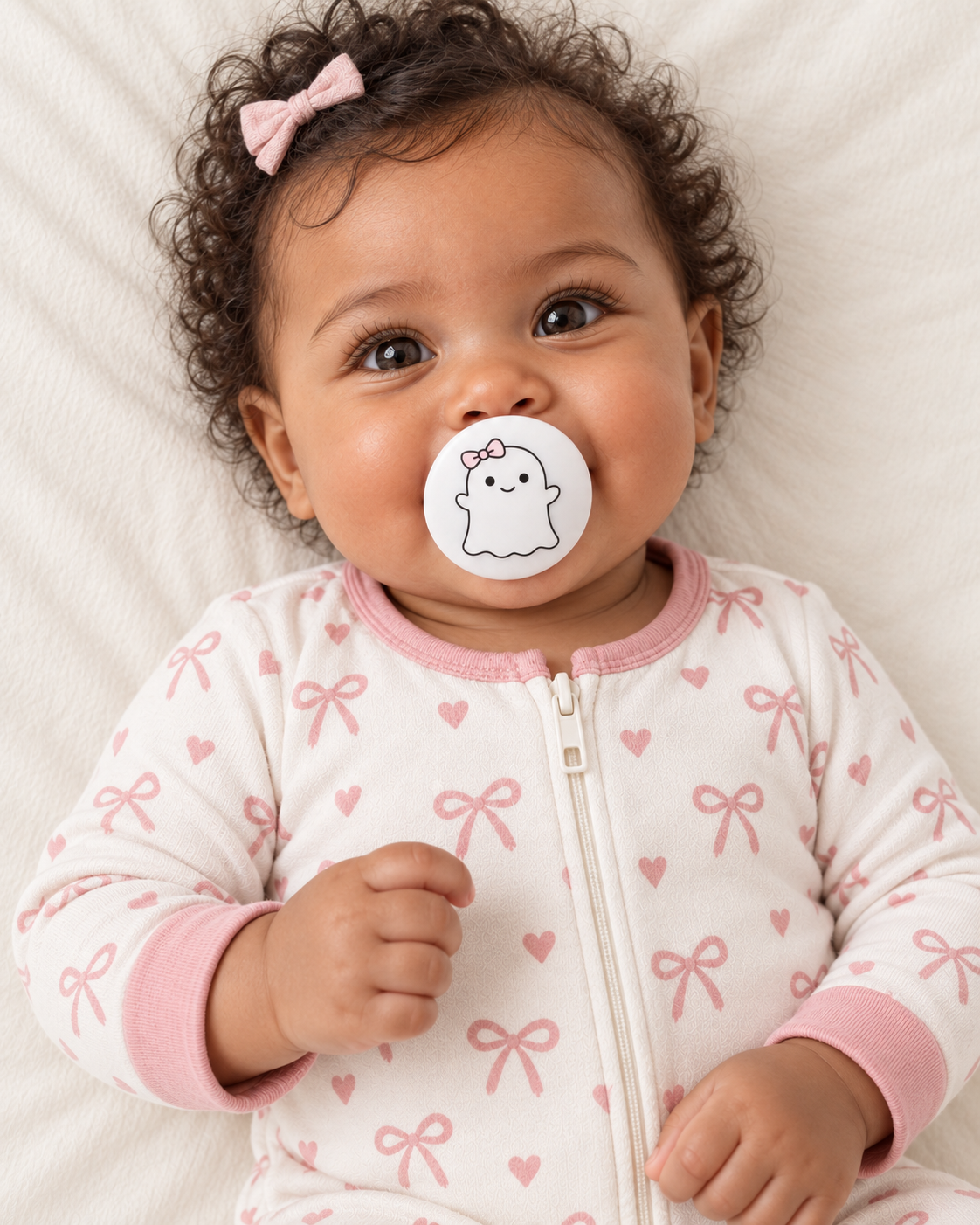 Ghost - Girl pacifier cover lifestyle photo