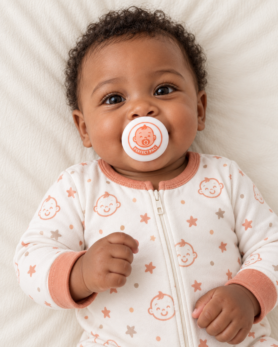 Logo Baby pacifier cover lifestyle photo