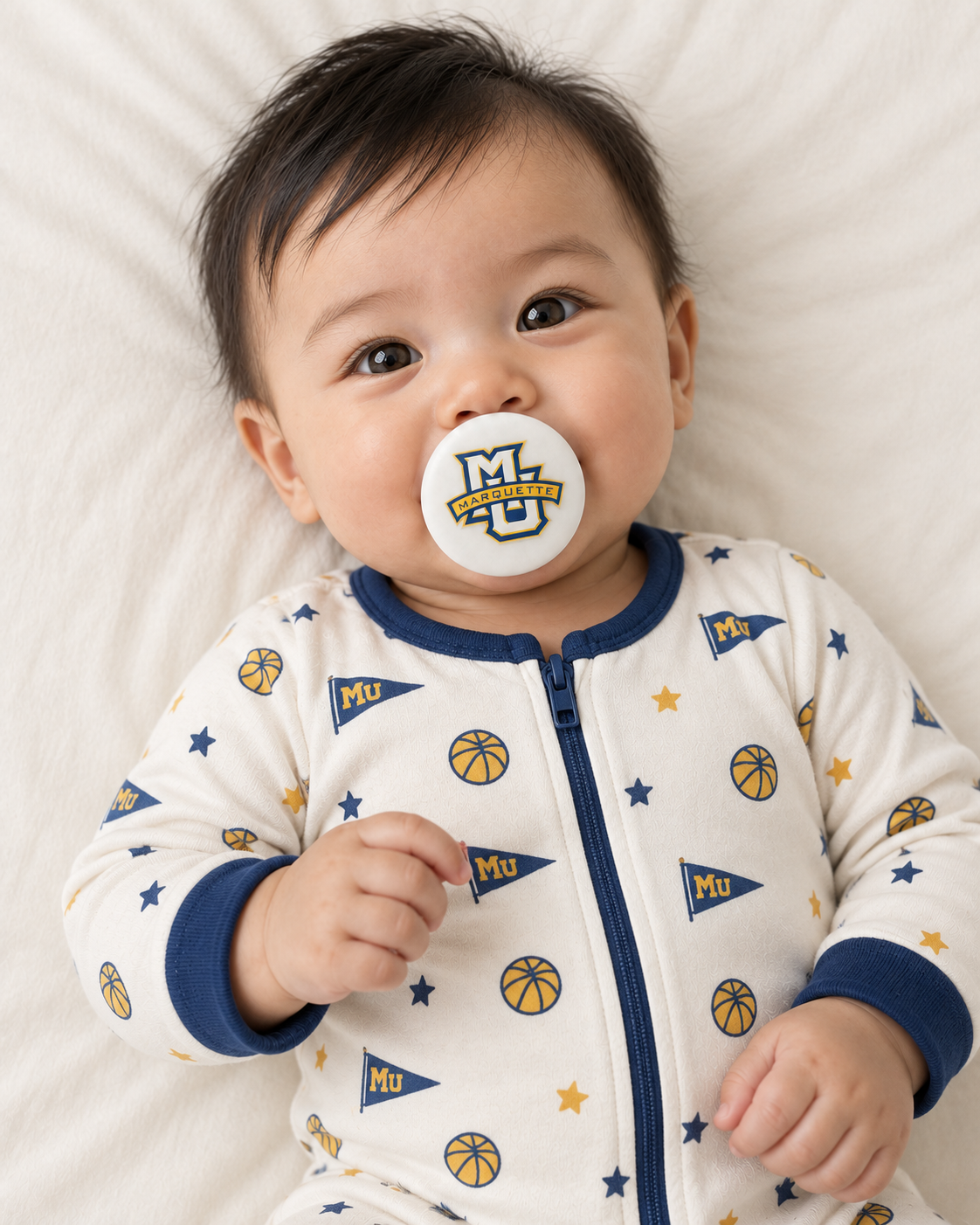 Marquette University - Marquette (MU) pacifier cover lifestyle photo