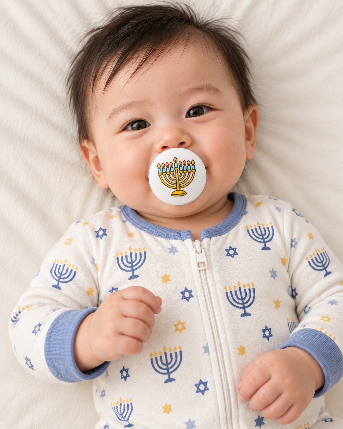 Menorah pacifier cover lifestyle photo