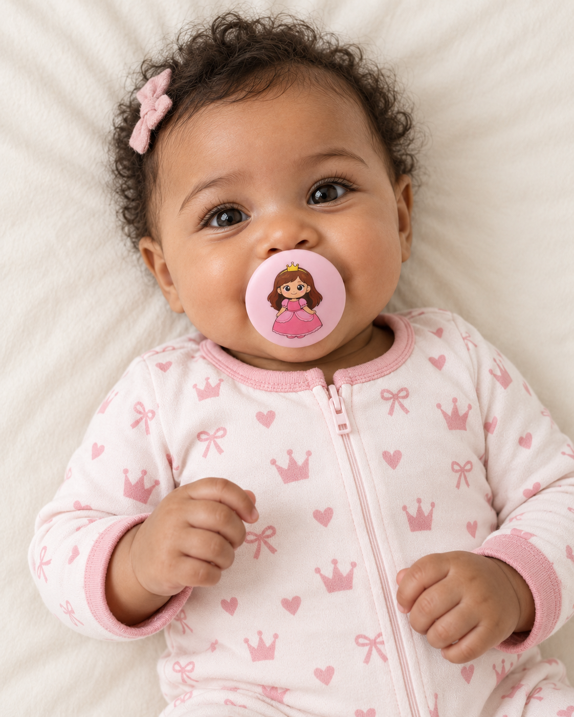 Princess Nicole pacifier cover lifestyle photo