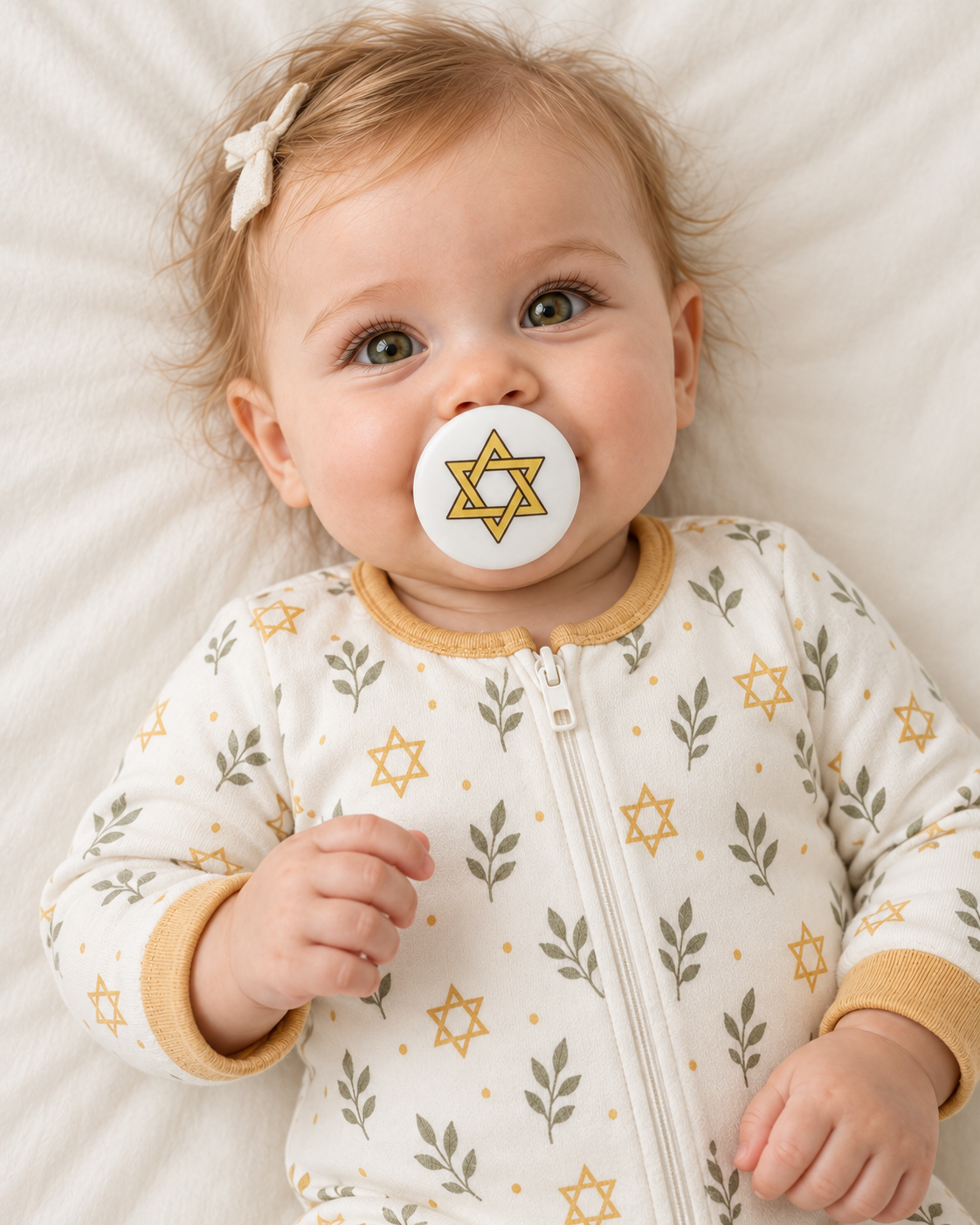 Passover - Star of David pacifier cover lifestyle photo