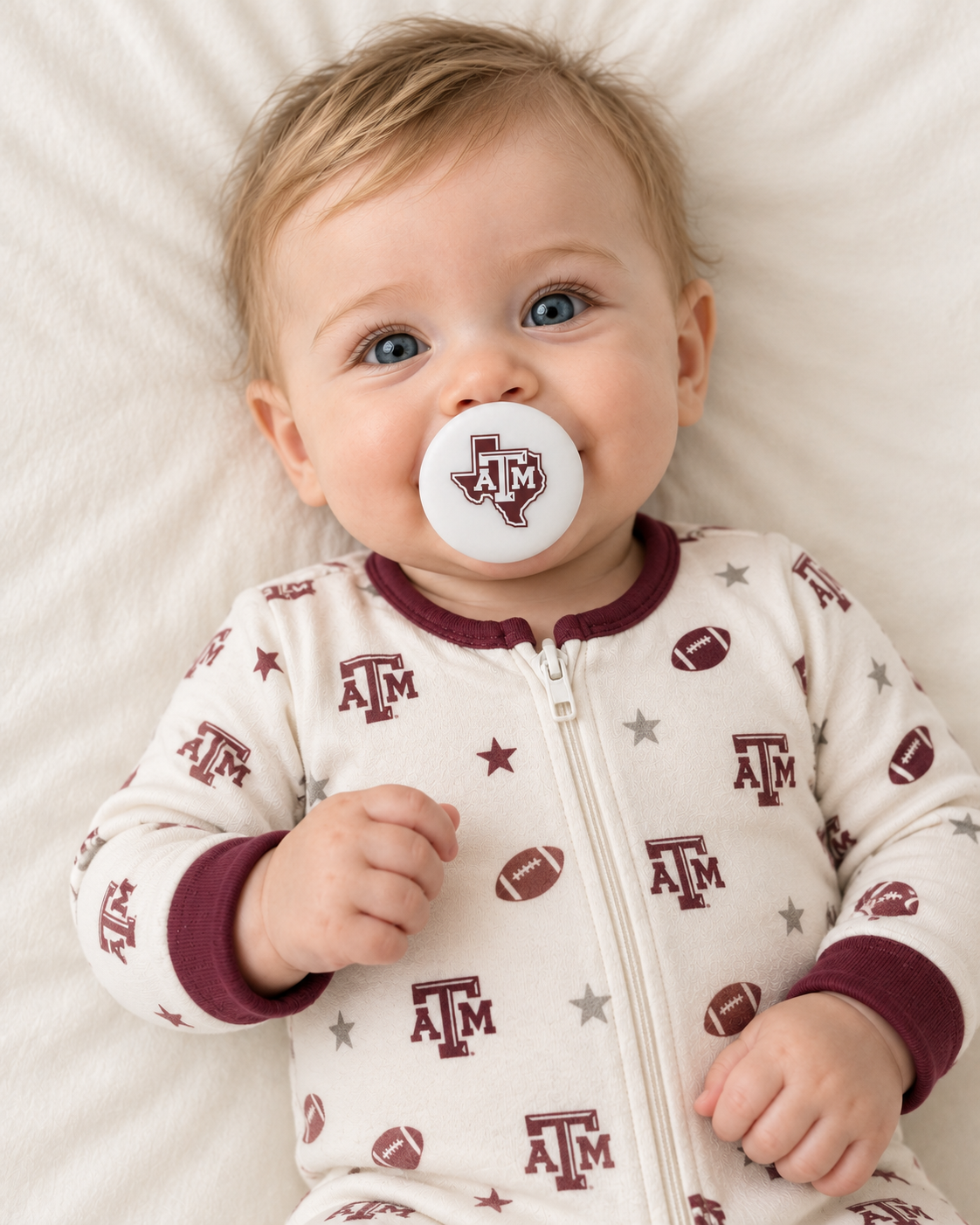 Texas A&M University - Combo pacifier cover lifestyle photo