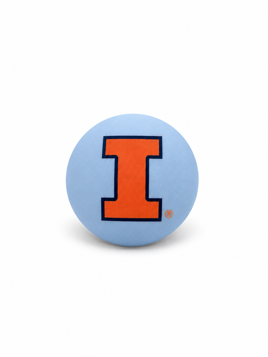 University of Illinois personalized pacifier cover in soft blue