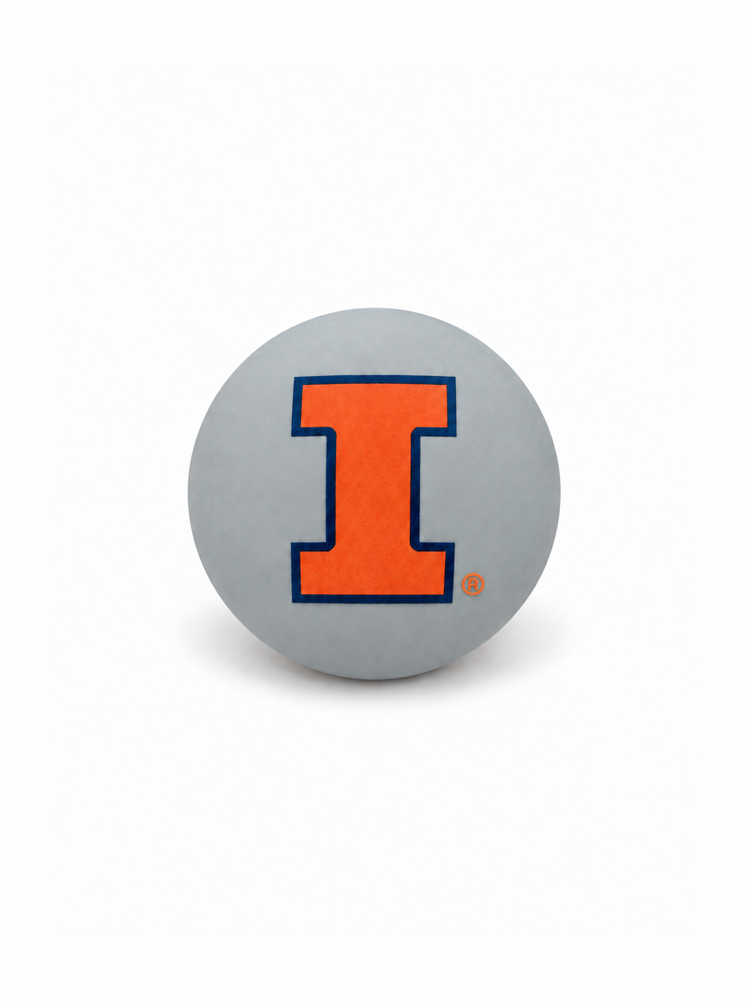 University of Illinois personalized pacifier cover in soft grey