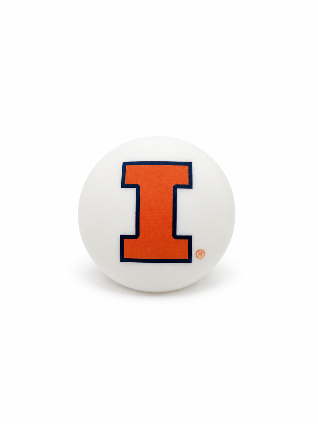 University of Illinois personalized pacifier cover in white
