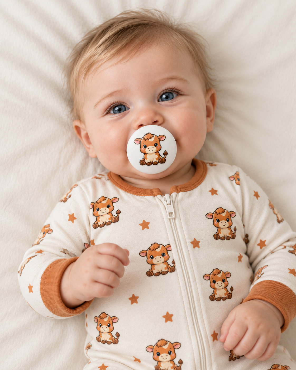 Angus pacifier cover lifestyle photo
