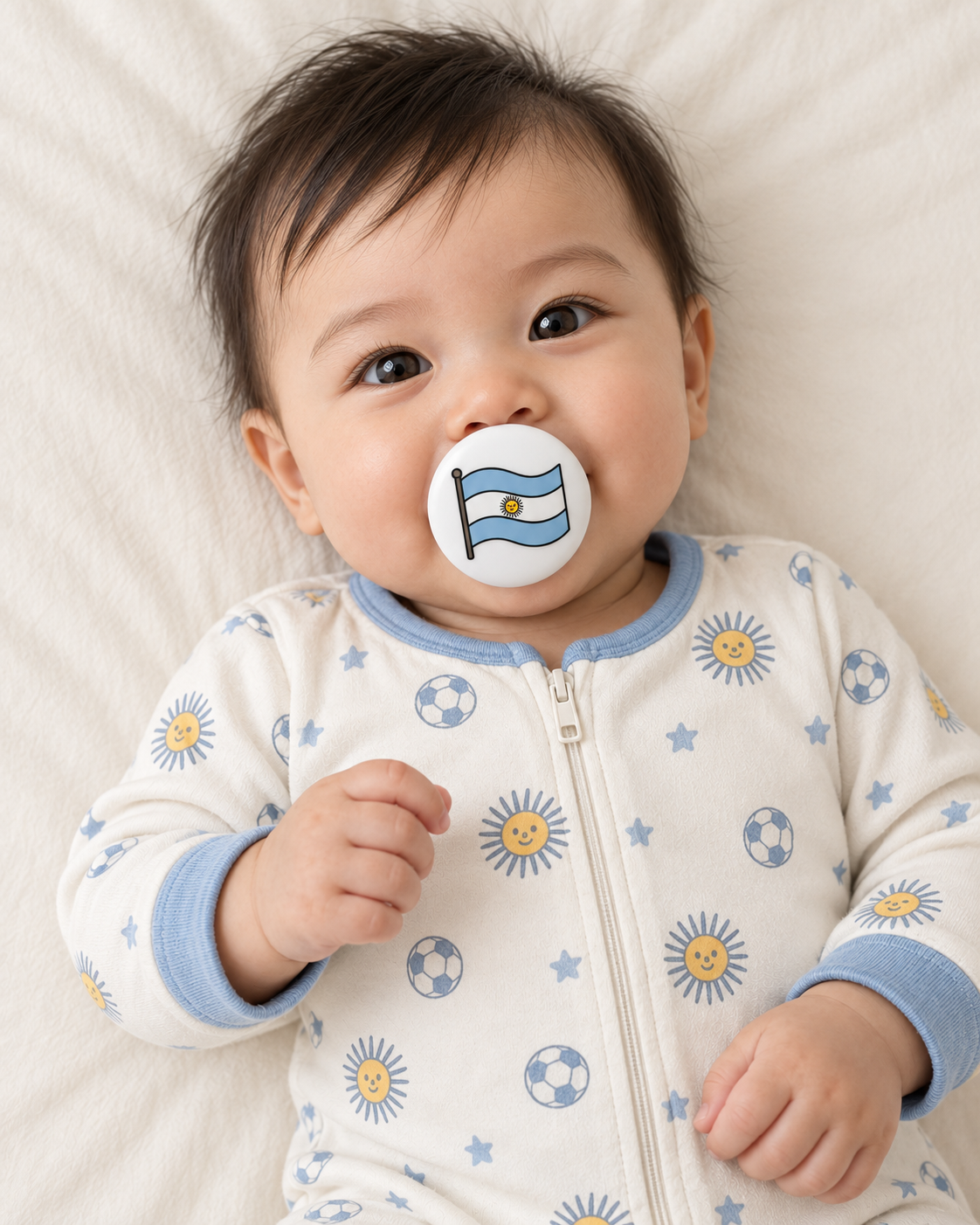 Argentina pacifier cover lifestyle photo