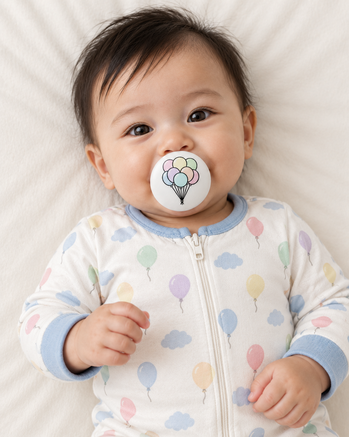 Balloons pacifier cover lifestyle photo