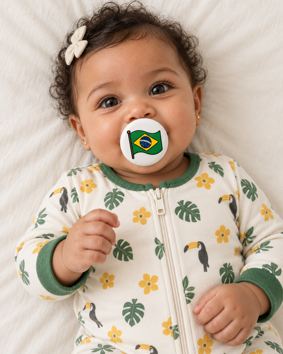 Brazil pacifier cover lifestyle photo