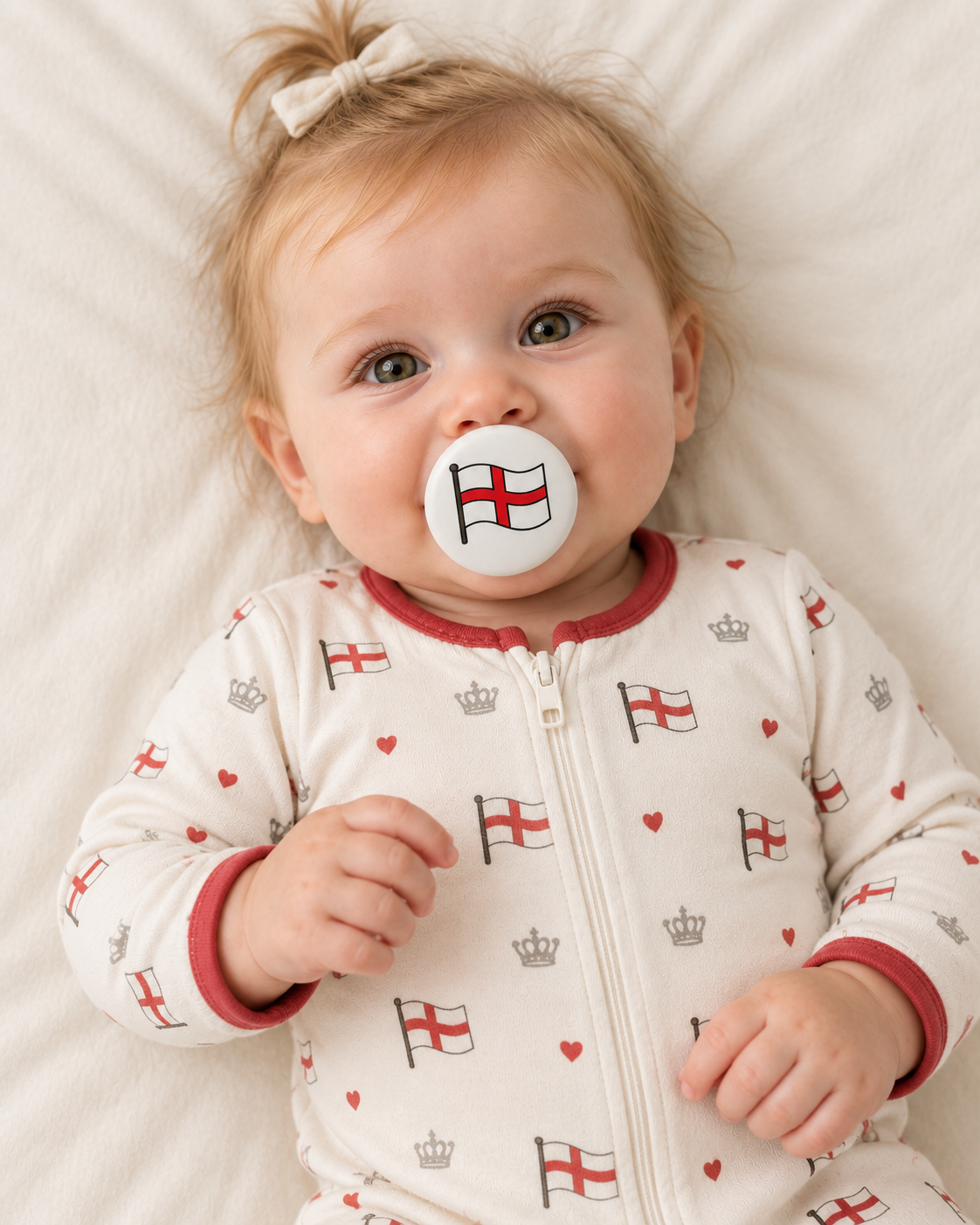 England pacifier cover lifestyle photo