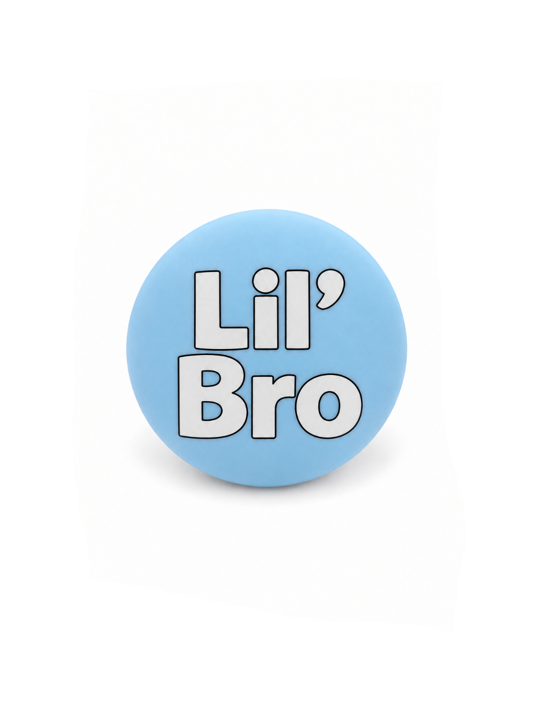 Lil' Bro pacifier cover in Soft Blue for BIBS and FRIGG pacifiers