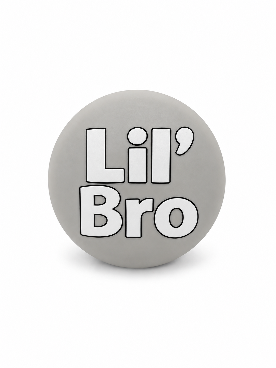 Lil' Bro pacifier cover in Soft Grey for BIBS and FRIGG pacifiers