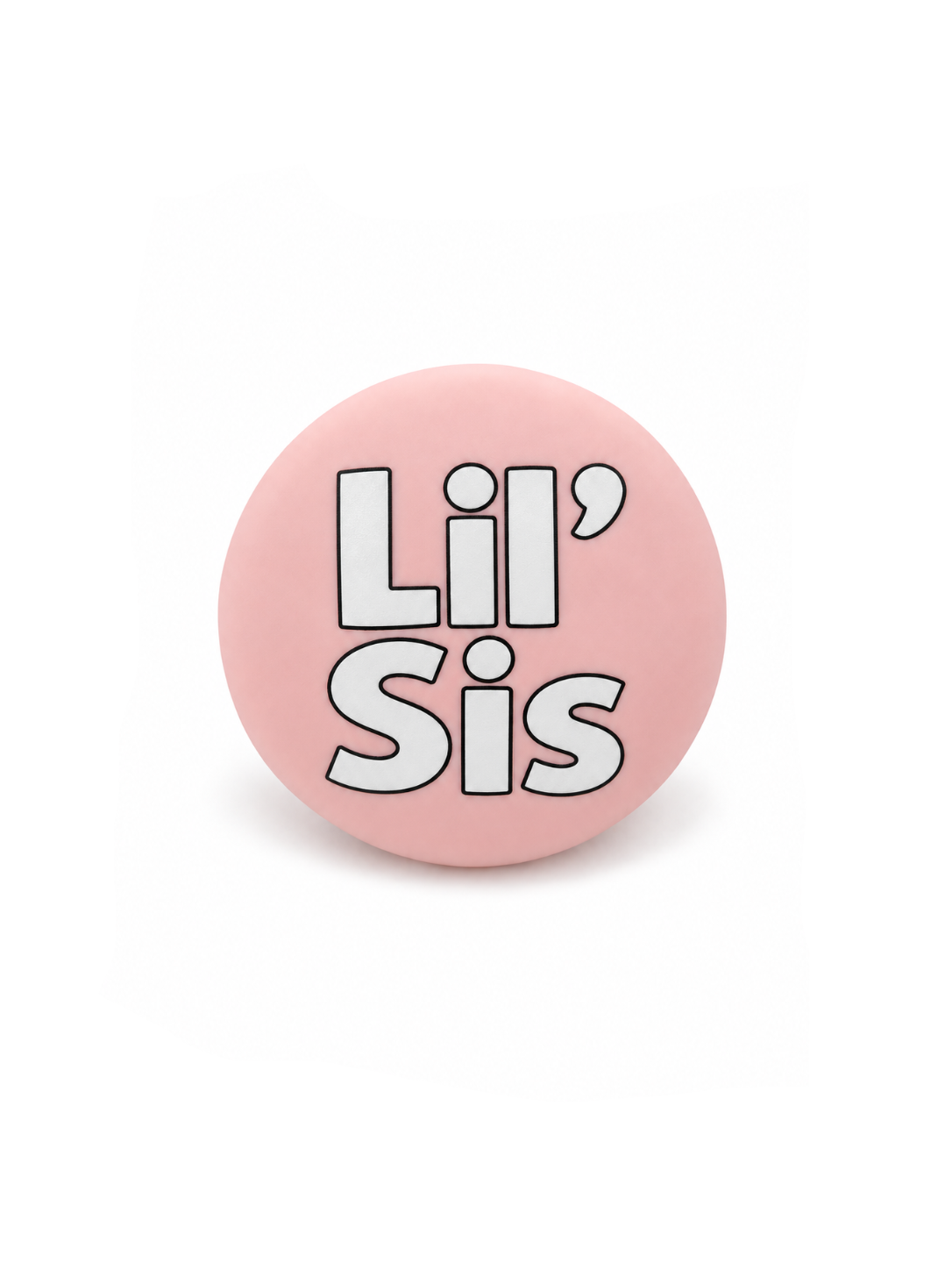 Lil' Sis pacifier cover in Soft Pink for BIBS and FRIGG pacifiers