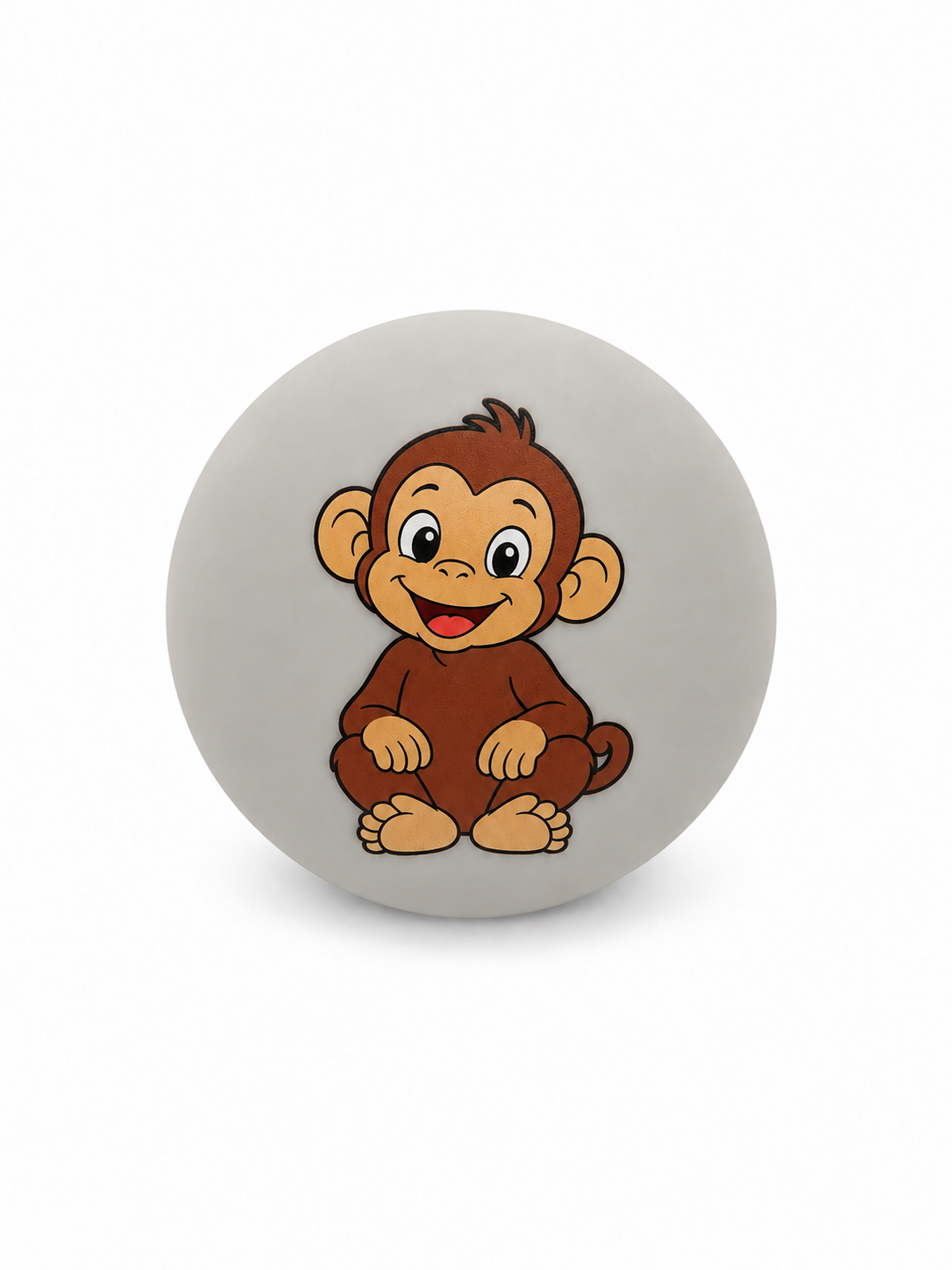 Monkey pacifier cover in Soft Grey for BIBS and FRIGG pacifiers