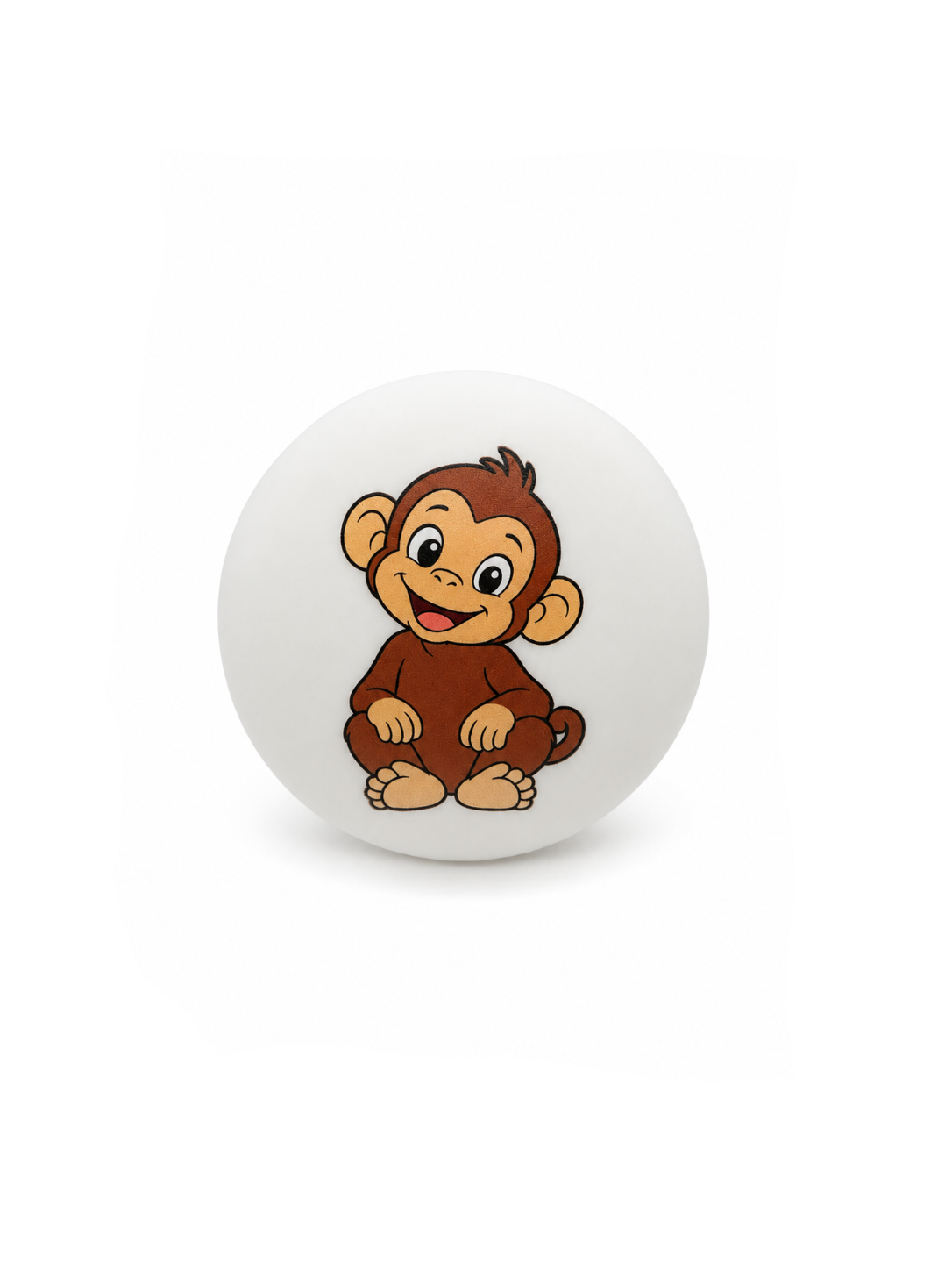Monkey pacifier cover in White for BIBS and FRIGG pacifiers