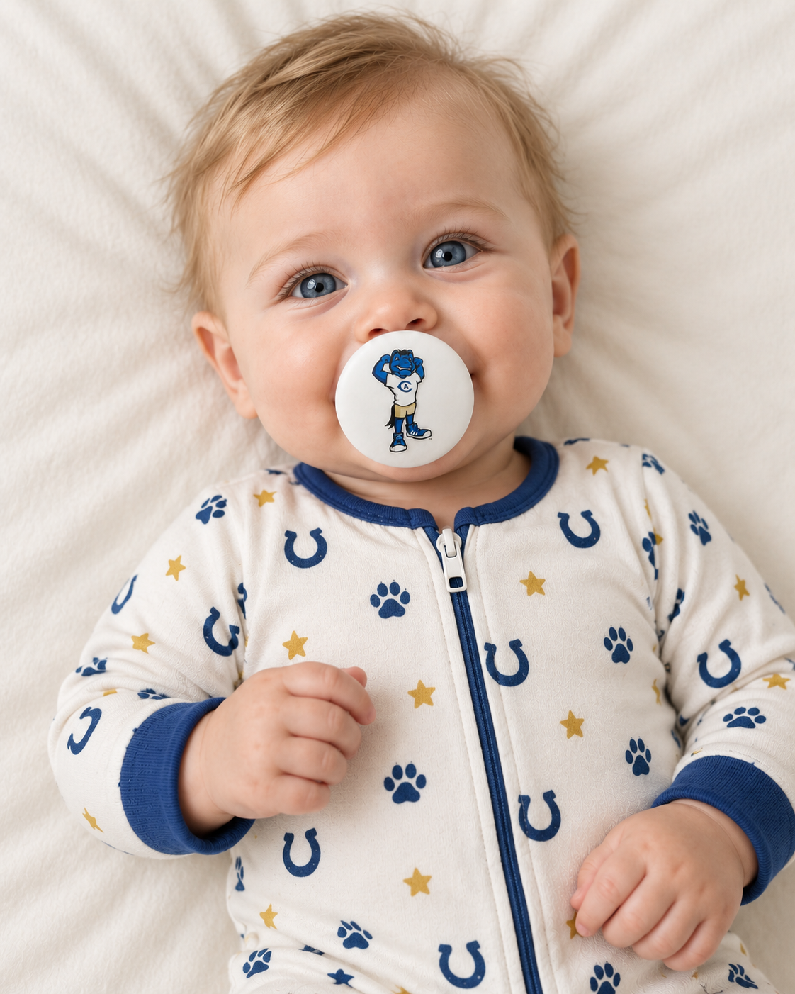 University of California, Davis - Gunrock pacifier cover lifestyle photo