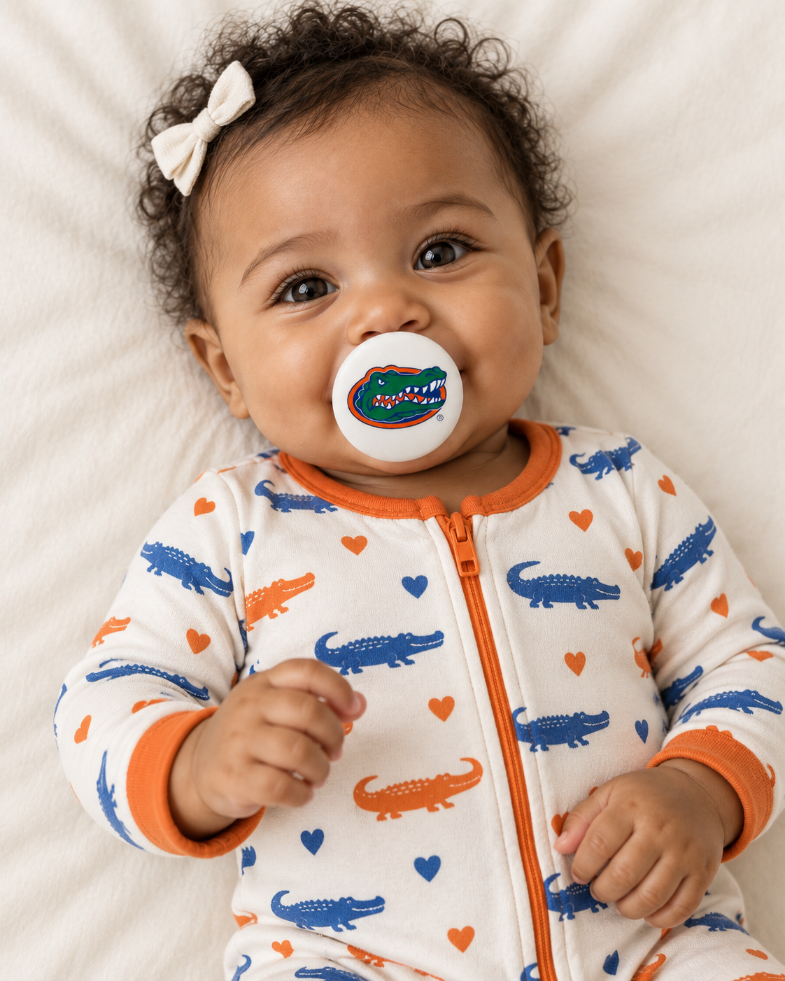University of Florida - Gator pacifier cover lifestyle photo