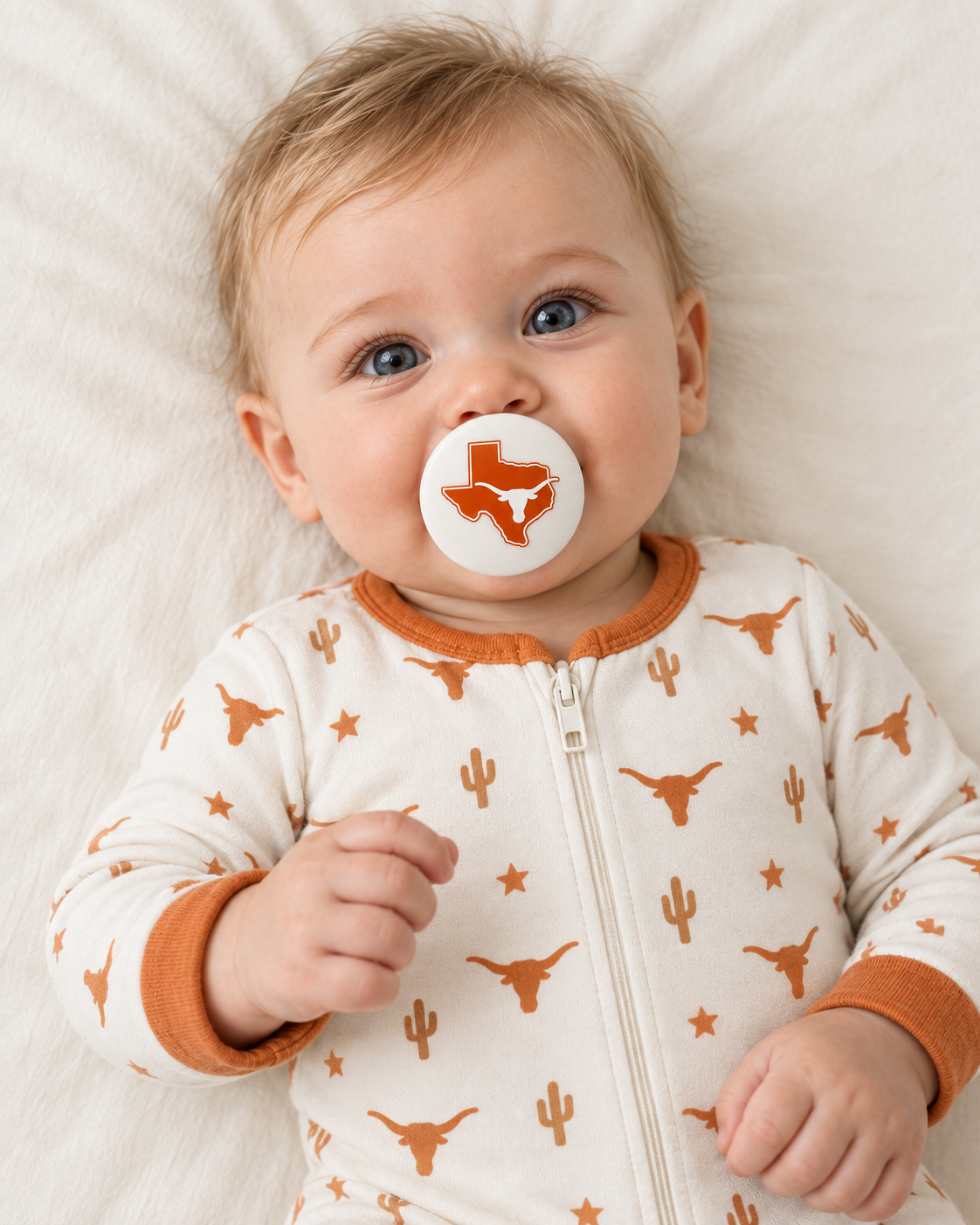 University of Texas - Combo pacifier cover lifestyle photo